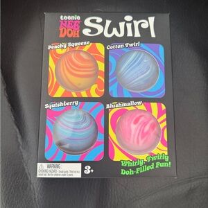 TikTok viral kids squishy toy Swirl Kids Toy 4-Pack - Peachy, Blue, Purple, Pink